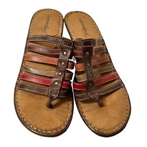Natural Soul Ny Naturalizer Strappy Sandals Lorena Size 9 1/2 M
